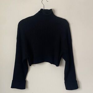 Zara Cropped Ribbed Sweater